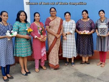 Winners of best out of Waste competition