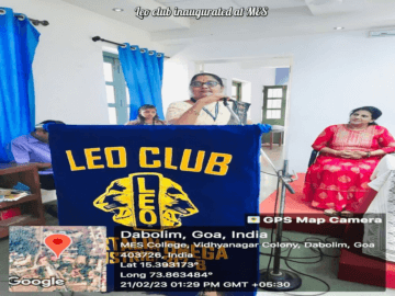 Leo club inaugurated at MES