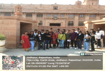Educational Study Tour to Rajasthan from 21st to 28th November, 2024