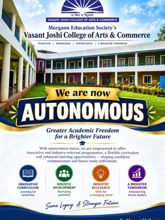 A great feather in our cap #autonomoscollege #mesgoa #mesvasantjoshicollege #goa #southgoa